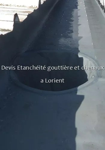 Devis Etanchéité gouttière et chenaux a Lorient